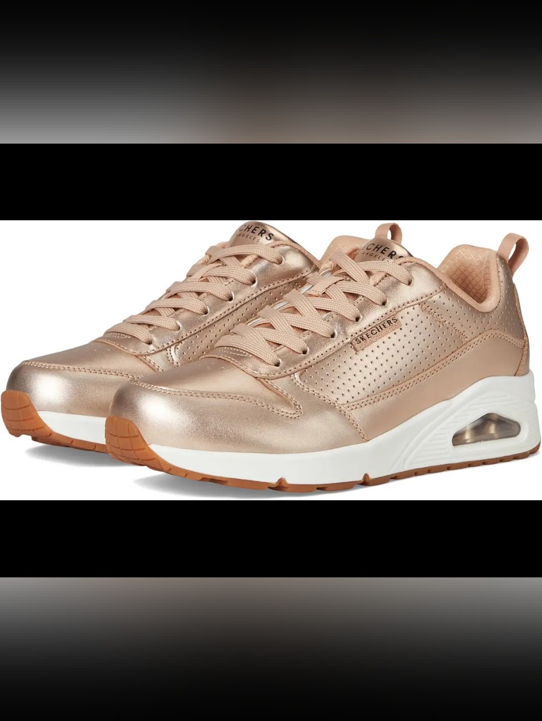 Skechers Women's Rose Gold Air-Cushion Sneakers